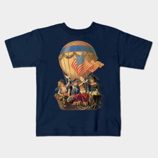 Vintage Hot Air Balloon Kids T-Shirt